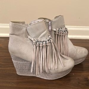 Sbicca Vintage Fringe Booties